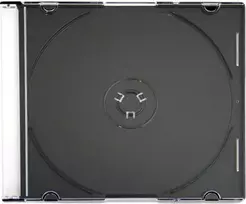 "Omega" CD dėklas Slim, juodas (56622), CDVOME56622