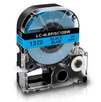 Suderinama su EPSON LabelWorks juostelė 12 mm. x 8 m. LC-4LBP/LK-4LBP/mėlyna juostelė juodas tekstas