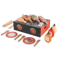Medinis vaikiškas BBQ setas, grilis