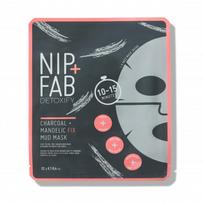 NIP + FAB Mandelic + Charcoal Fix Mud Sheet Mask Giliai valanti lakštinė veido kaukė, 1vnt.