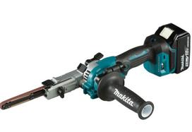 Juostinis šlifuoklis Makita DBS180RTJ; 18 V; 2x5,0 Ah akum.