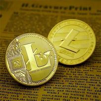 Suvenyrinė LITECOIN kriptovaliutos moneta