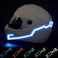 LED juosta motociklininko šalmui : Spalva - Mėlyna (BL)