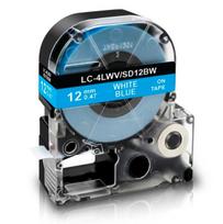 Suderinama su EPSON LabelWorks juostelė 12 mm. x 8 m. LC-4LWV/LK-4LWV/mėlyna juostelė baltas tekstas