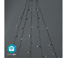 Nedis WIFILXT11W200 - LED Kalėdinė užuolaida 200xLED/8 funkcijos 5x7m IP65 Wi-Fi Tuya