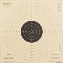 Taikiniai pneumatiniam pistoletui ISSF 17x17 cm, 100 vnt.