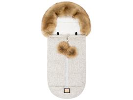 Bjallra of Sweden lopšio / automobilinės kėdutės žiemos vokelis, mova Grey Tweed