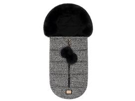 Bjallra of Sweden lopšio / automobilinės kėdutės žiemos vokelis, mova Black Tweed
