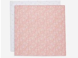 Jollein medvilnės merliukai 70x70cm PaisleyHalo - Rosewood 2vnt
