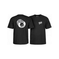 Marškinėliai / Bones Wheels Heritage Boneless T-Shirt Black : Dydis - L
