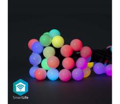 Nedis WIFILP02C48 - LED RGB Dekoratyvinė grandinė 48xLED 13,8m IP65 Wi-Fi Tuya