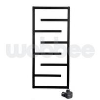 Juodas elektrinis rankšluosčių džiovintuvas WOBBEE WELLY BLACK 50x110cm, dešininis, paslėptas montavimas