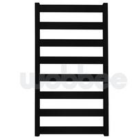 Juodas rankšluosčių džiovintuvas WOBBEE TENBY BLACK 50x100cm