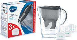 Filtruojanti tara - Brita - Marella Cool Memo - 2,4 L - 3x MX PRO filtrai - Grafitas