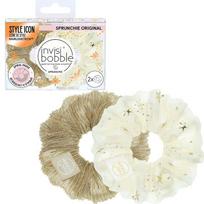 Gumyčių plaukams rinkinys Invisibobble Sprunchie - Duo Bring on the Night Time To Shine IB-SP-TS-1-1001, 2 vnt.