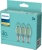 LED bulb 4.3W (40W) B35 E14 2700K 470lm WW CLA 3gab. 929001889733 PL1 | 8718699777791