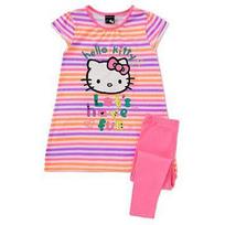 Mergaitiškas 2 d. komplektas Hello kitty