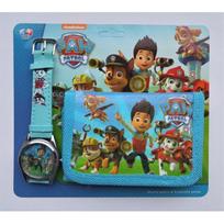 Rinkinys: rašiklis, laikrodis ir piniginė "Paw patrol"