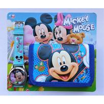 Rinkinys: laikrodis ir piniginė "Mickey Mouse"