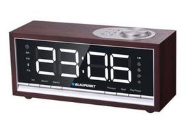 BLAUPUNKT CR60BT "Bluetooth" radijo žadintuvas, rudos spalvos medis