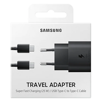 Samsung įkroviklis 25W su laidu skirtas S20-S26, A52-A57 : Spalvos - Balta