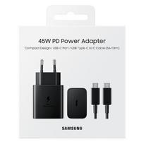 Samsung 45W pakrovėjas originalus  su laidu : Spalvos - Balta
