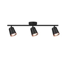 LED Akcentinis šviestuvas 3xLED/5W/230V 3000K juodas