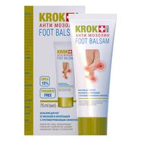 „Krok-med Anti Mozolin“ Balzamas-gelis pėdoms nuo nuospaudų, 75 ml