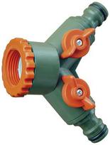 Čiaupo adapteris 3/4" su dvejomis sklendėmis, plastm., VERTAS (R1132)