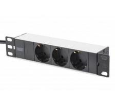 Digitus 10" Network Set, 6U cabinet, shelf, PDU, 8-port switch, CAT 6 patch panel, Grey | Digitus | Network Set | DN-10-SET-1