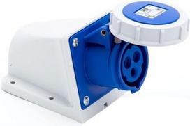 Wall socket outlet 3x32A (2P+PE) IP67 230V blue 1232-6 | 9003399145544
