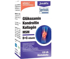 JutaVit Gliukozaminas + chondroitinas + MSM + kolagenas + vitaminai C ir D, 120 tablečių