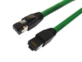 MicroConnect CAT8.1 S/FTP 1m Green LSZH  Shielded Network Cable, AWG