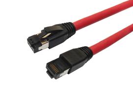 MicroConnect CAT8.1 S/FTP 3m Red LSZH  Shielded Network Cable, AWG