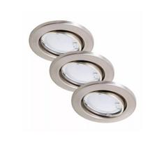 Briloner 7221-032 - RINKINYS 3x LED Vonios kambario šviestuvas 1xGU10/3W/230V matinis chromas
