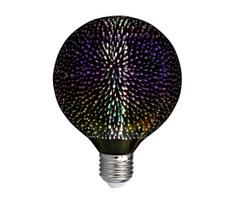 LED 3D Dekoratyvinė lemputė FILAMENT G125 E27/4W/230V 3000K
