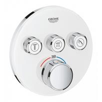 Virštinkinė termostatinio maišytuvo dalis Grohe Grohtherm SmartControl, 3 valdikliai, baltas