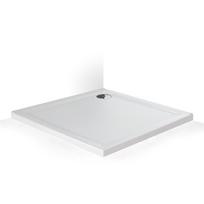 Dušo padėklas Flat Stone Effect 80x80x5 cm, balta spalva