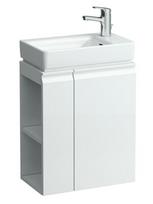 PRO S spintelė 470x605x275mm, durų lankstai dešinėje, lentynos kairėje,  praustuvui 8.1595.4, balta blizgi