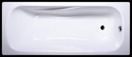 Akmens masės vonia Classica 1800x750 mm, su skylėm maišytuvui, balta