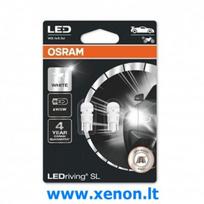 W5W 2825DWP-02B OSRAM LED BALTOS lemputės 2 vnt. w2.1x9.5d