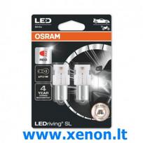 P21W 7506DRP-02B OSRAM LED Raudonos lemputės BA15s