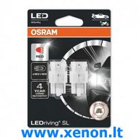 W21/5W 7515DRP-02B OSRAM LED Raudonos  lemputės W3x16q