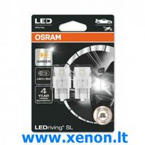 W21/5W 7515DYP-02B OSRAM LED Geltonos lemputės W3x16q