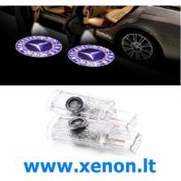MERCEDES W215 LED DURU LOGO