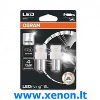 P21W 7506DWP-02B OSRAM LED Baltos lemputės BA15s