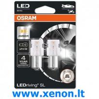 P21W 7506DYP-02B OSRAM LED Geltonos lemputės BA15s