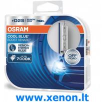 D2S OSRAM Cool Blue Boost 7000k 2vnt XENON lemputės 66240CBB LED look