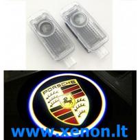 PORSCHE LED Durų Logo P1