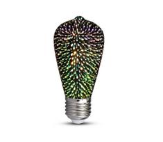 LED 3D Dekoratyvinė lemputė FILAMENT ST64 E27/3W/230V 3000K